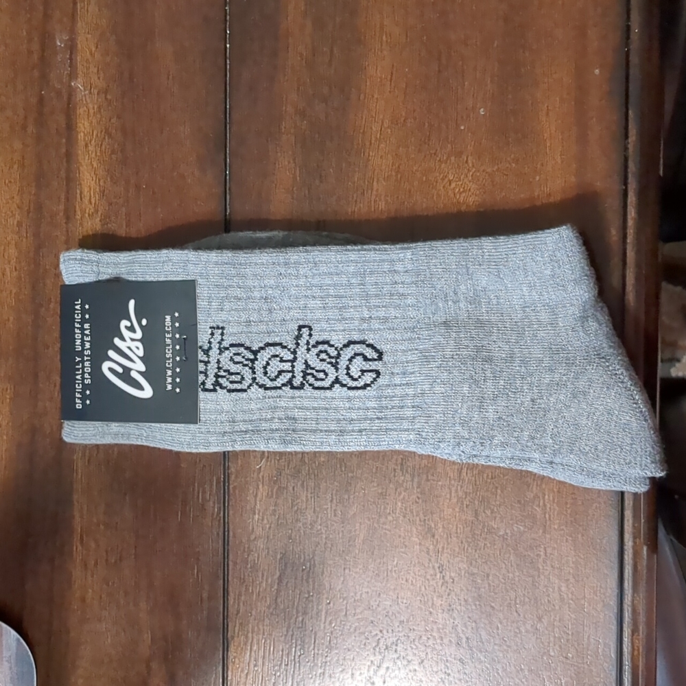 Grey Crew Socks